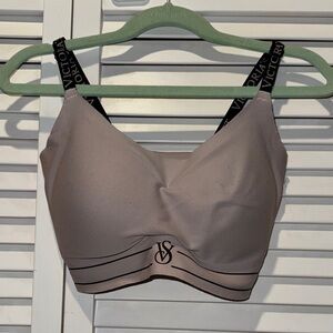 Victoria's Secret Mauve Sports Bra with Logo Straps